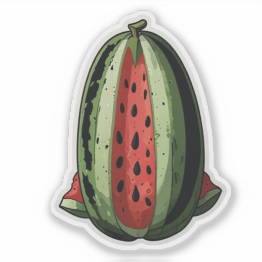 Wassermelone Aufkleber (Vorderseite)