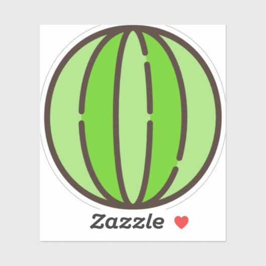 Wassermelone Aufkleber (Blatt)