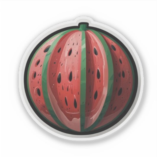 Wassermelone Aufkleber (Vorderseite)