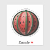 Wassermelone Aufkleber (Blatt)