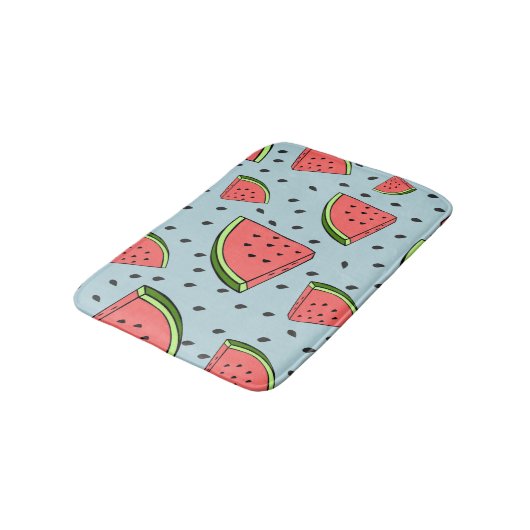 Wassermelone Badematte (Schrägansicht)