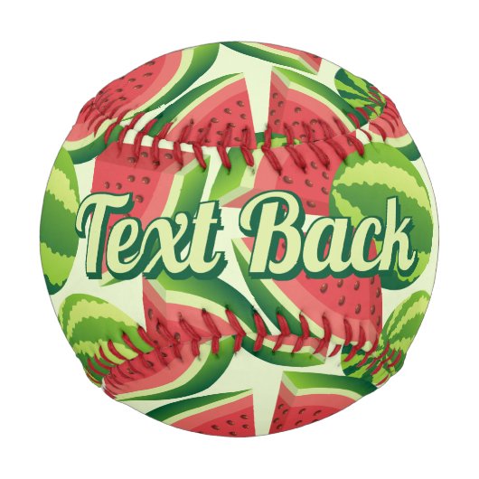 Wassermelone Baseball (Rückseite)