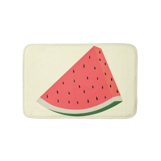 Wassermelone Bath Mat - Custom Colors Badematte (Vorderseite)