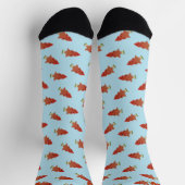 Wassermelone Baumuster Niedliche Mit Monogramm Soc Socken (Oben)
