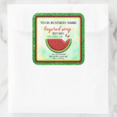 Wassermelone Beachte Soap Square Aufkleber (Tasche)