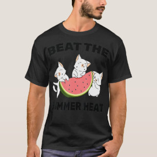 Wassermelone - Beat The Summer Heat - Katze - Kitt T-Shirt