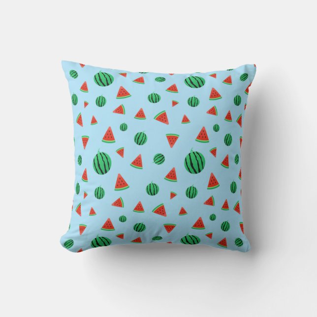 Wassermelone-bedruckte Throw Kissen (Vorderseite)