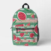 Wassermelone Bedruckter Rucksack (Vorderseite)