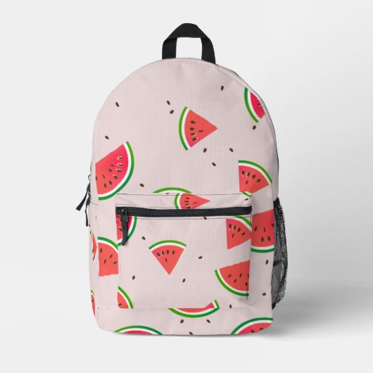 Wassermelone Bedruckter Rucksack (Vorderseite)