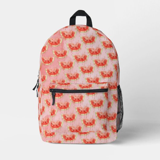 Wassermelone Bedruckter Rucksack (Vorderseite)