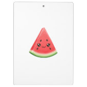 Wassermelone Benutzerdefiniert Lustiger Sommer Fru Klemmbrett (Rückseite)