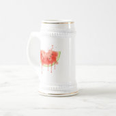 Wassermelone Bierglas (Vorderseite Links)