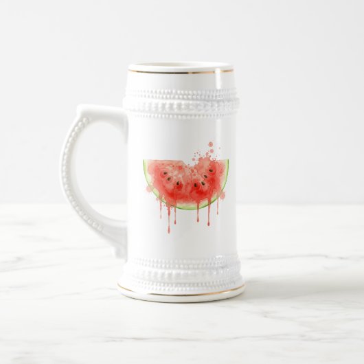 Wassermelone Bierglas (Links)