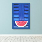 Wassermelone blau leinwanddruck (Insitu (Holzboden))