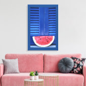 Wassermelone blau leinwanddruck (Insitu (Wohnzimmer))