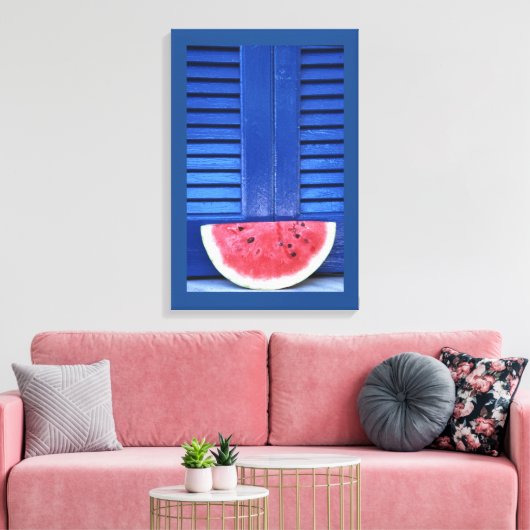 Wassermelone blau leinwanddruck (Insitu (Wohnzimmer))