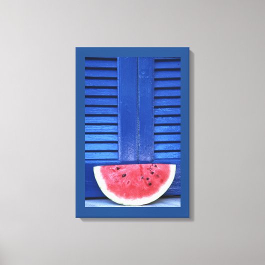 Wassermelone blau leinwanddruck (Vorderseite)