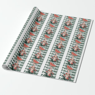Wassermelone, Blume und Palestintext Wiederholen Geschenkpapier