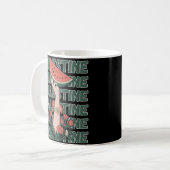 Wassermelone, Blume und Palestintext Wiederholen Kaffeetasse (Vorderseite Links)