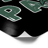 Wassermelone, Blume und Palestintext Wiederholen Poster (Ecke)