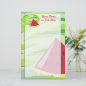 Wassermelone-Briefpapier Briefpapier (Stehend Vorderseite)