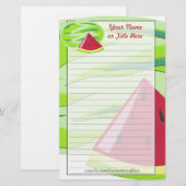 Wassermelone-Briefpapier Briefpapier (Vorne/Hinten)