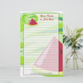 Wassermelone-Briefpapier Briefpapier (Stehend Vorderseite)
