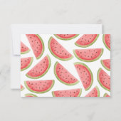 Wassermelone Bücher für Babysteckkarte zum Duschen Dankeskarte (Rückseite)