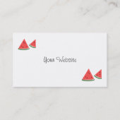 Wassermelone Business Cards Visitenkarte (Rückseite)