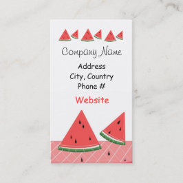 Wassermelone Business Cards Visitenkarte
