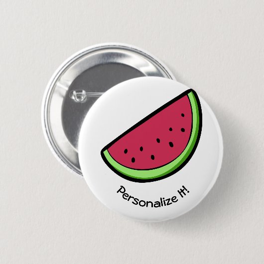 Wassermelone Button (Vorne & Hinten)