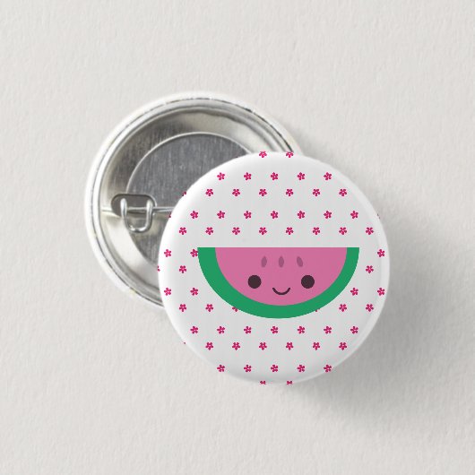 Wassermelone Button (Vorne & Hinten)
