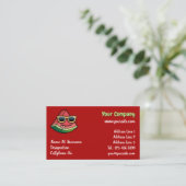 Wassermelone Cartoon Business Card Visitenkarte (Stehend Vorderseite)