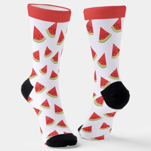 Wassermelone Crew Socken (Gewinkelt)