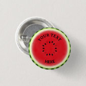 Wassermelone Custom Button (Vorne & Hinten)