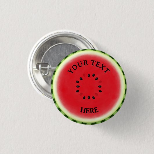 Wassermelone Custom Button (Vorne & Hinten)