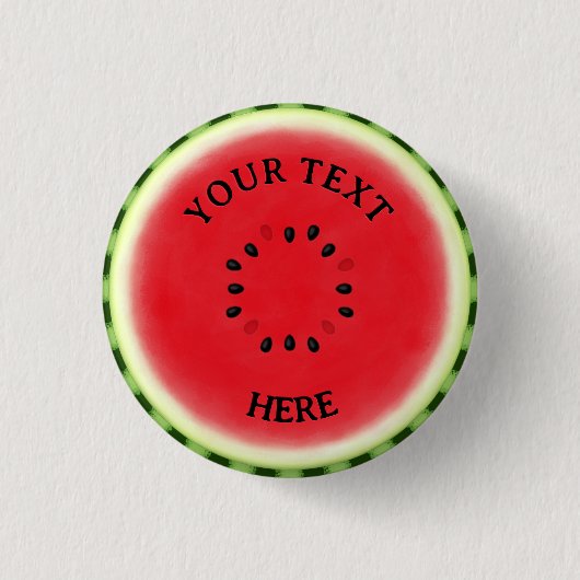 Wassermelone Custom Button (Vorderseite)