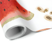 Wassermelone Cute Farbige Rosa Grün Geschenkpapier (Rolleneckpunkt)