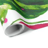 Wassermelone Cute Farbige Rosa Grün Geschenkpapier (Rolleneckpunkt)