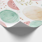 Wassermelone Cute Farbige Rosa Grün Geschenkpapier (Ecke)