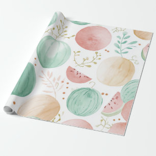 Wassermelone Cute Farbige Rosa Grün Geschenkpapier