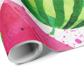 Wassermelone Cute Farbige Rosa Grün Geschenkpapier (Rolleneckpunkt)