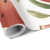 Wassermelone Cute Farbige Rosa Grün Geschenkpapier (Rolleneckpunkt)