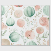 Wassermelone Cute Farbige Rosa Grün Geschenkpapier (Flach)
