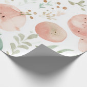 Wassermelone Cute Farbige Rosa Grün Geschenkpapier (Ecke)