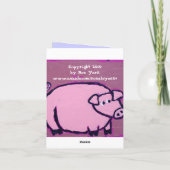 Wassermelone, danke Anmerkungskarte (Rückseite)