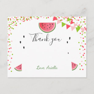 Wassermelone Danke, dass Sie die erste Karte in ei