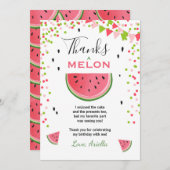 Wassermelone Danke, dass Sie die erste Karte in ei (Vorne/Hinten)