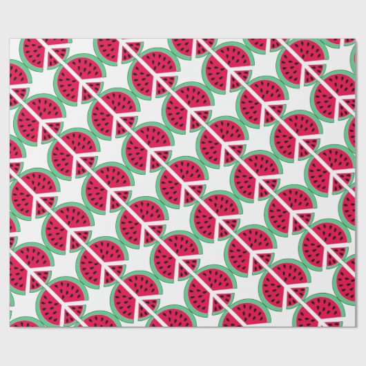 Wassermelone des Friedens Geschenkpapier (Flach)