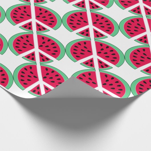 Wassermelone des Friedens Geschenkpapier (Ecke)